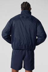 Latitude Light Weight 1/2 Zip Pullover Jacket - Navy