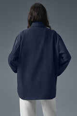 Edition Sueded Jacket - Navy