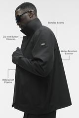 Alpha Shell Overshirt - Black