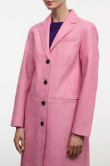 Wyatt Leather Coat | Wild Rose