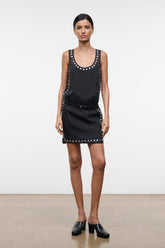 Cara Dress | Black Studs