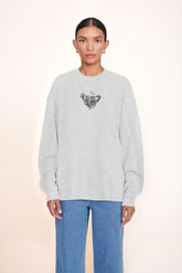 CUSTOM STAUD x C.BONZ OVERSIZED SWEATSHIRT | GREY