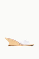 Brigitte Wedge | Porcini PVC