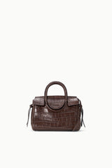 Maude Mini Carryall | Espresso Croco