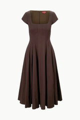 SHORT SLEEVE WELLS DRESS | EARTH