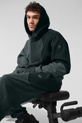 Make Waves Hoodie - Charcoal Green Tonal