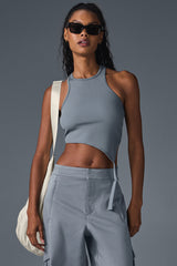 Alosoft Ribbed Revelation Tank - Steel Grey