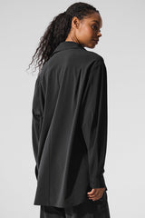 Dreamscape Button Down Long Sleeve - Black