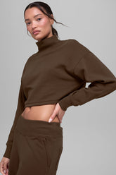 Cropped Serenity Coverup - Espresso