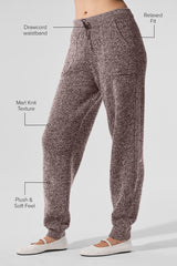 Marl Sweater Pant - Mushroom Marl