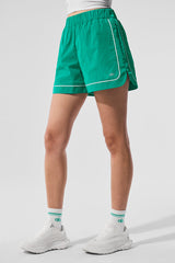 Motivate Track Short - Spruce Green/White