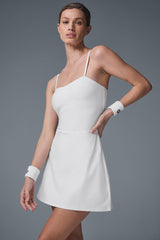 Alosoft Courtside Tennis Dress - White