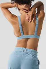 Micro Corduroy Dreamer Bra - Celestial Blue
