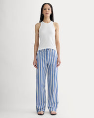The Wide-Leg Chino | Dutch Blue / Natural