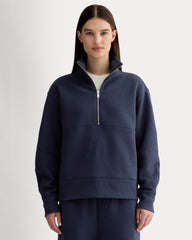 Luxe Fleece Half-Zip Sweatshirt | Navy