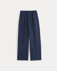 The Drawstring Pant in Linen | Navy