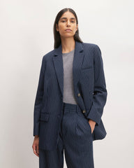 The Oversized Blazer in Buttersmooth | Navy / Bone