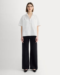 The Short-Sleeve Boxy Oxford | White