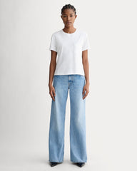 The Box-Cut Tee in Essential Cotton | White | Pocket