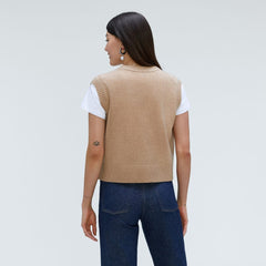 The Cashmere Vest | Light Camel