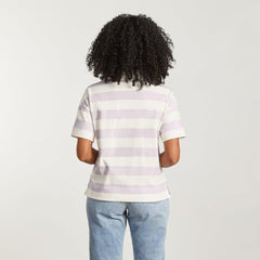 The Retro Jersey Polo | Pale Orchid / Canvas