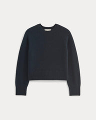 The Boxy Crew in Cashmere | Navy