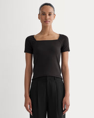The Form Square-Neck Top | Black