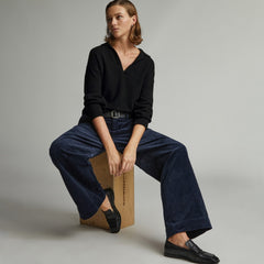 The Cashmere Polo | Black