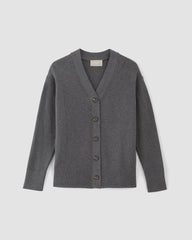The Organic Cotton Cardigan | Heathered Charcoal