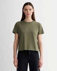 The Box-Cut Tee in Essential Cotton | Kalamata | No Pocket
