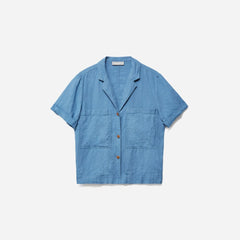The Linen Workwear Shirt | Aegean