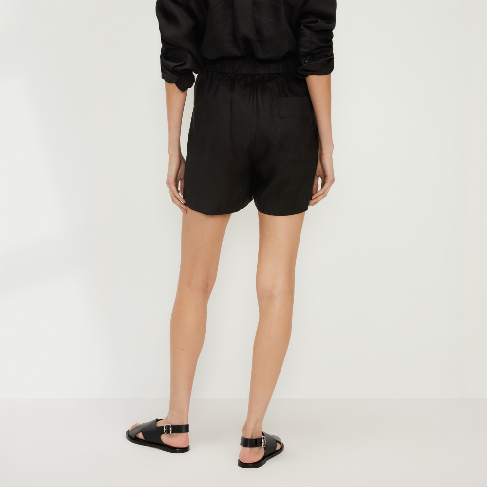 The Linen Boxer Short | Black