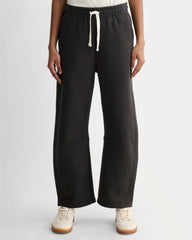 Luxe Fleece Barrel Sweatpant | Black