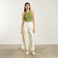 The Pima Micro-Rib Short Tank | Pepper
