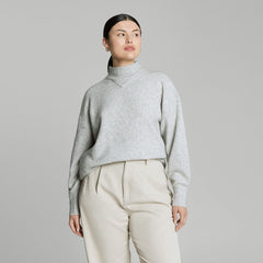 The Cozy-Stretch Pullover |  Heathered Grey