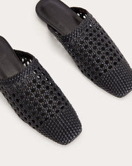 The Day Mule | Black Woven