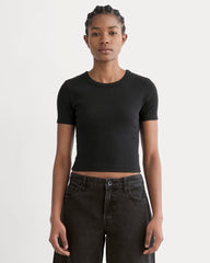 The '90s Rib Tee | Black