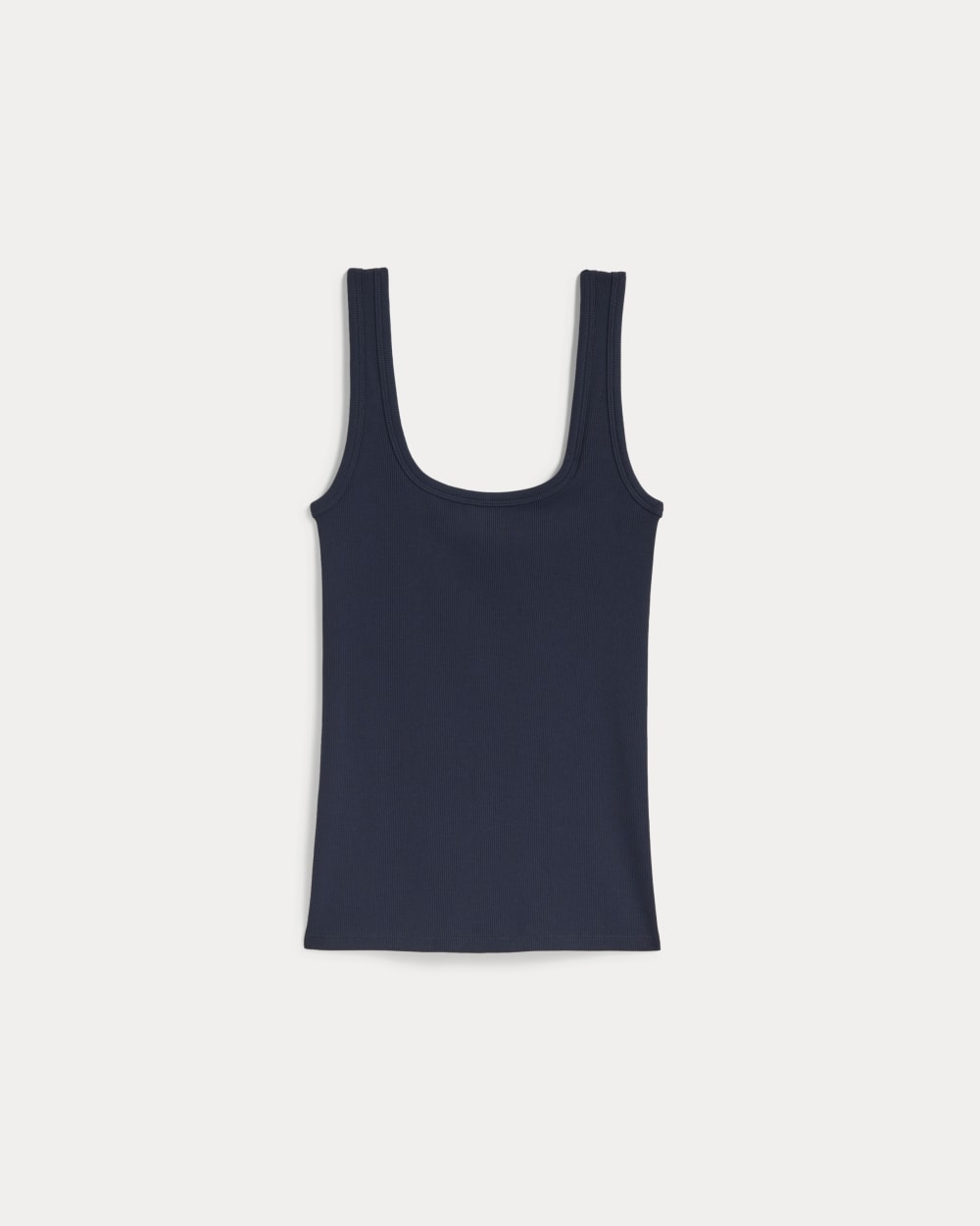The Luxe Rib Square-Neck Tank | Navy