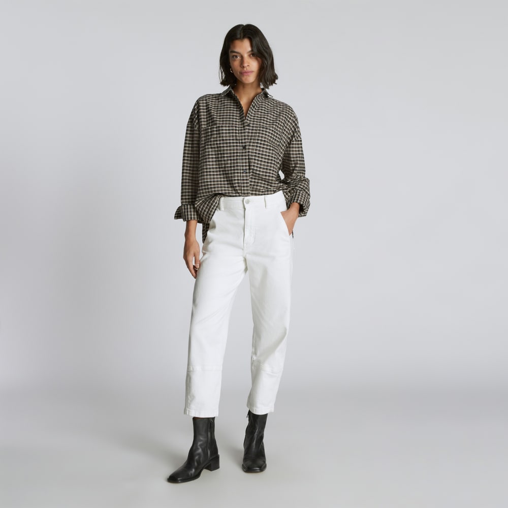 The Boxy Oxford | Falcon Mini Plaid