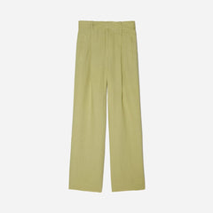 The Linen Way-High® Drape Pant  | Leek