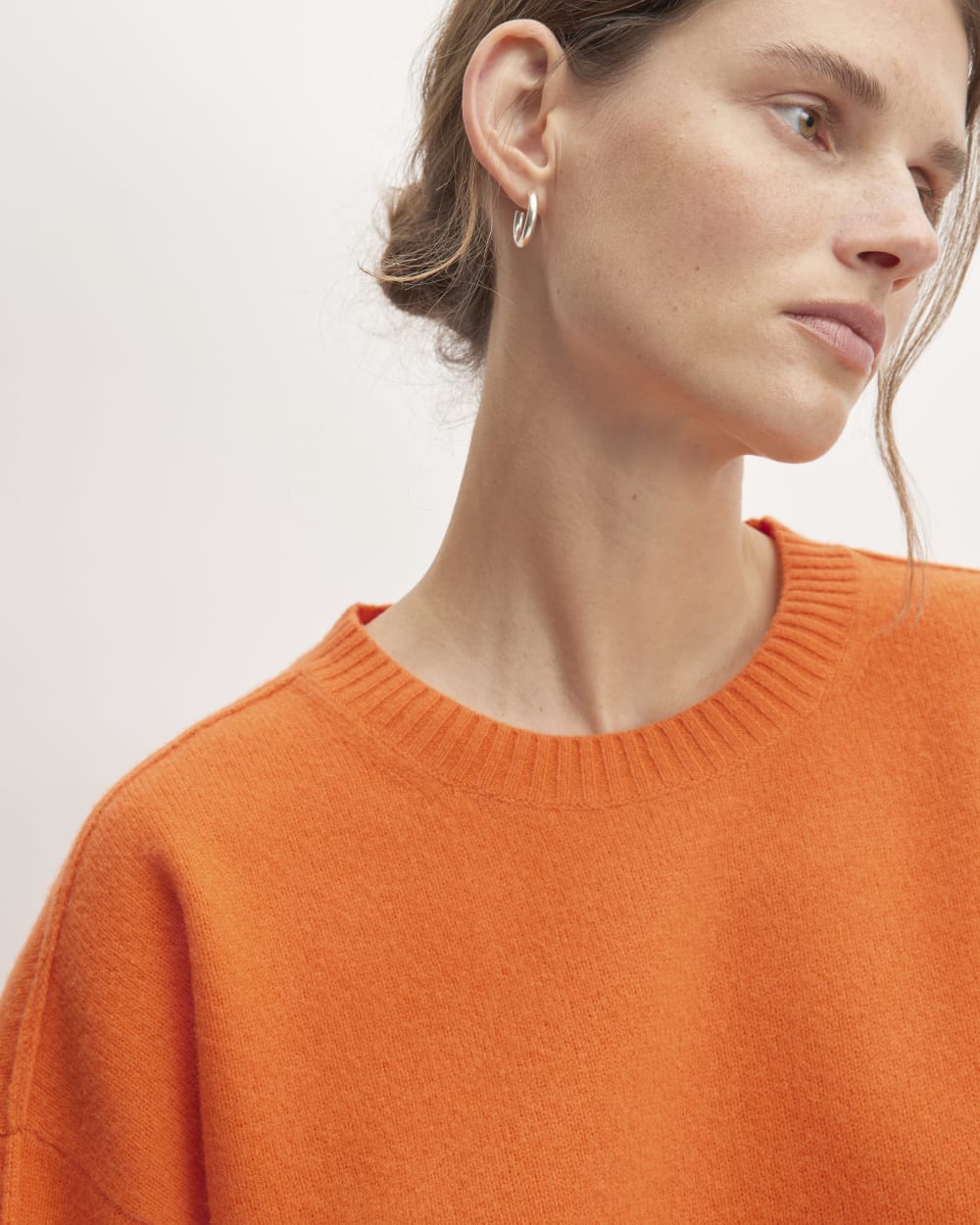 The Good Merino Wool Crewneck Sweater | Orange