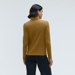 The Organic Cotton Turtleneck | Tapenade