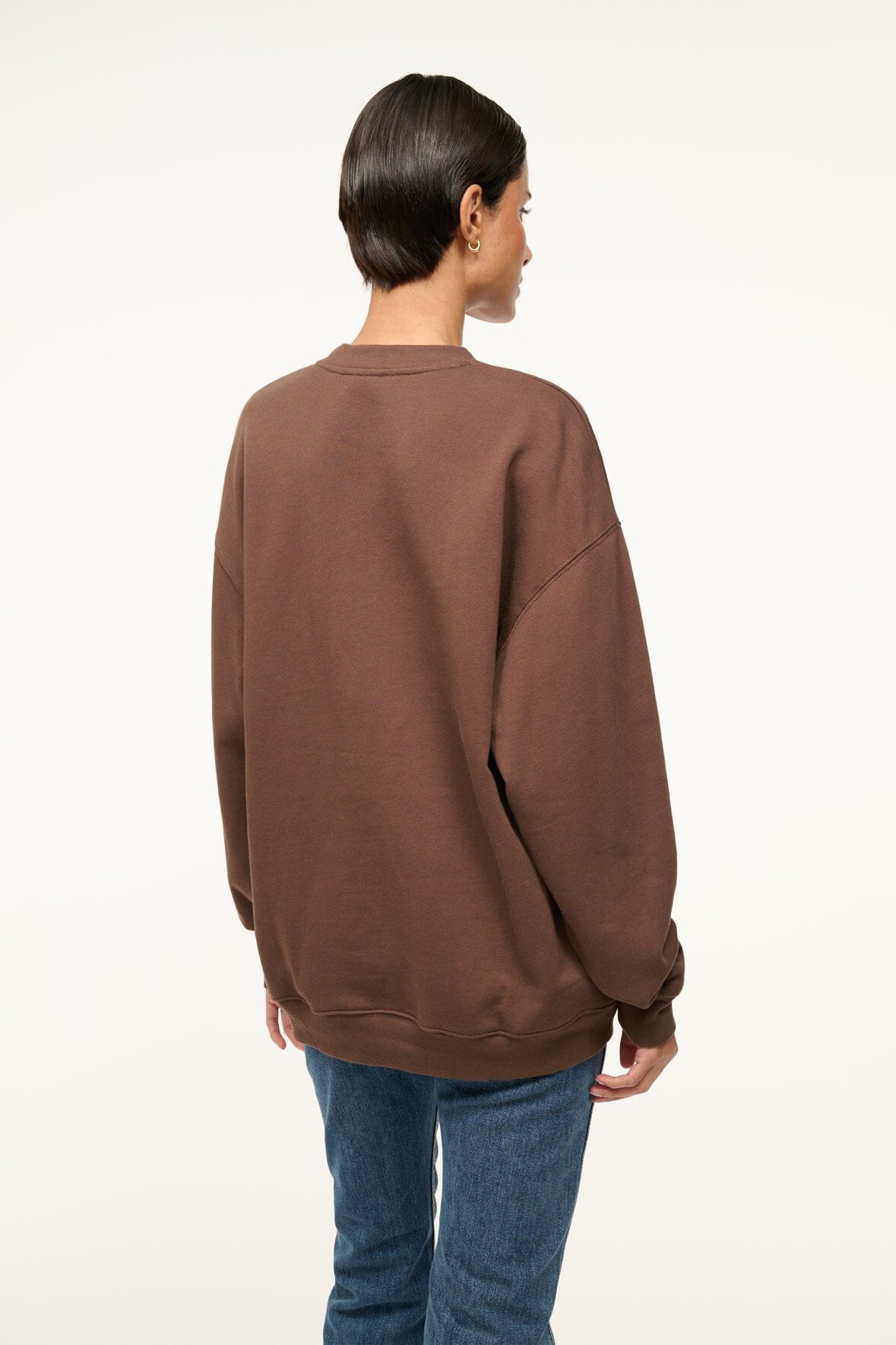 Custom STAUD x C.Bonz Oversized Sweatshirt | Brown