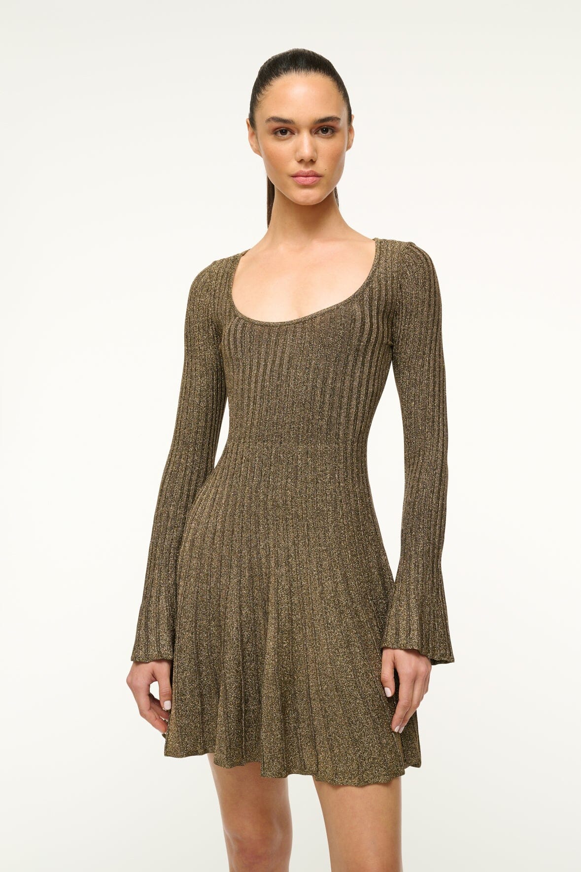 RAQUEL DRESS | METALLIC GOLD