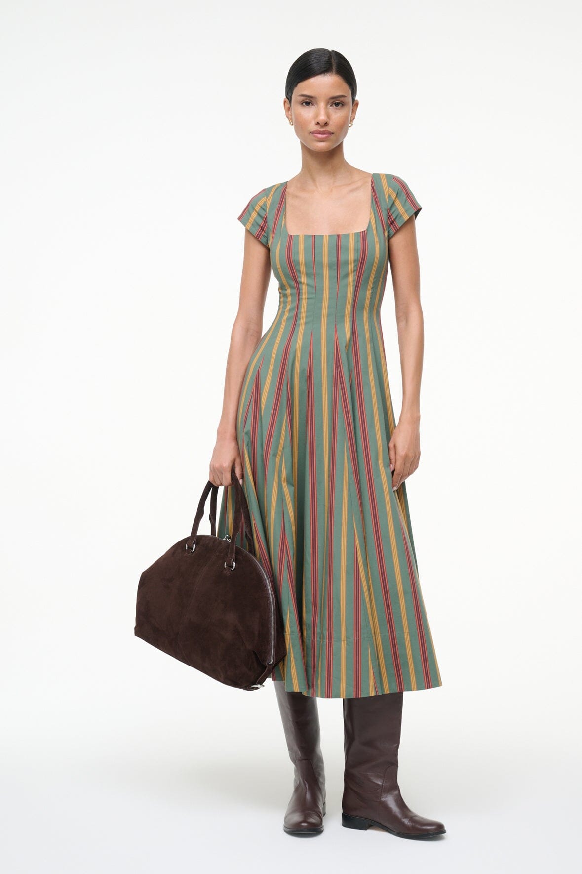 SHORT SLEEVE WELLS DRESS | TRAILBLAZER STRIPE