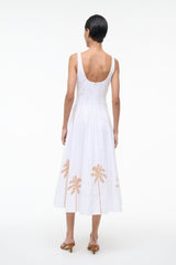WELLS DRESS | PALM EMBROIDERY