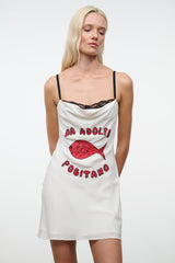 EVANGELINE SILK MINI DRESS | DA ADOLFO