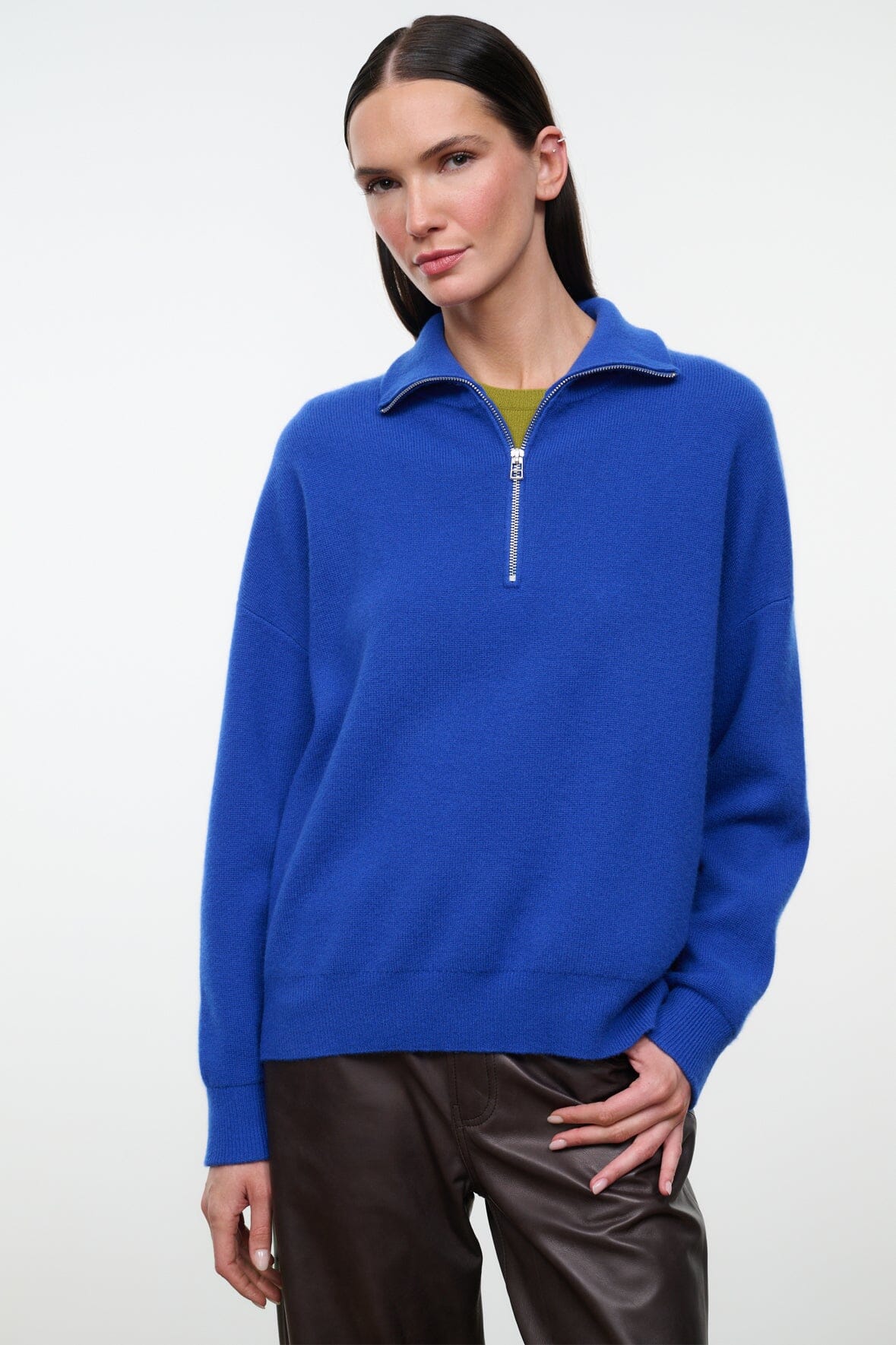 HUDSON CASHMERE SWEATER | COBALT