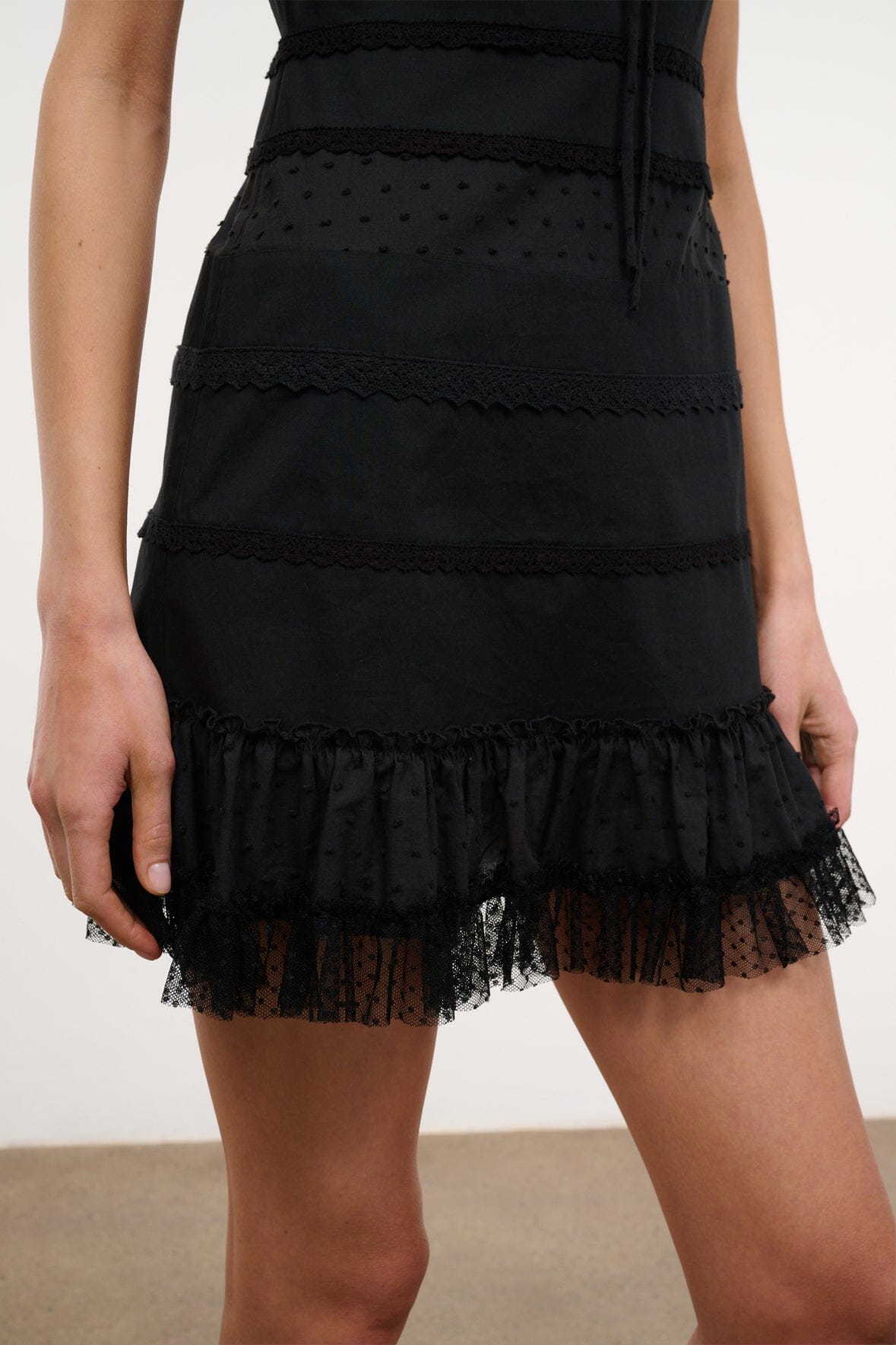 HALIE MINI DRESS | BLACK