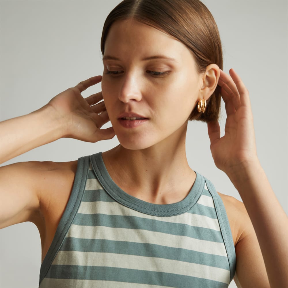 The Tank in Essential Cotton | Green Balsam / Seagrass